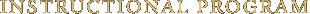 Instructional Program